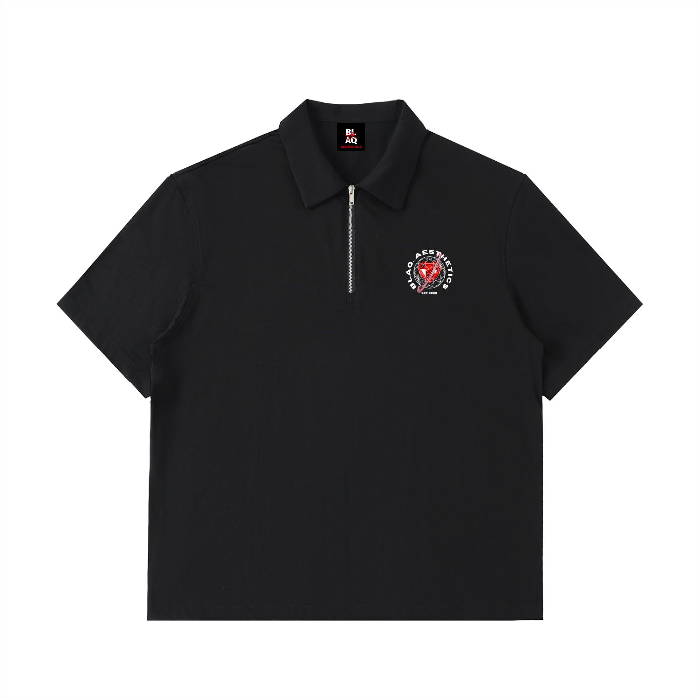 "BLAQ" Half-Zip Polo Shirt *Special Edition*