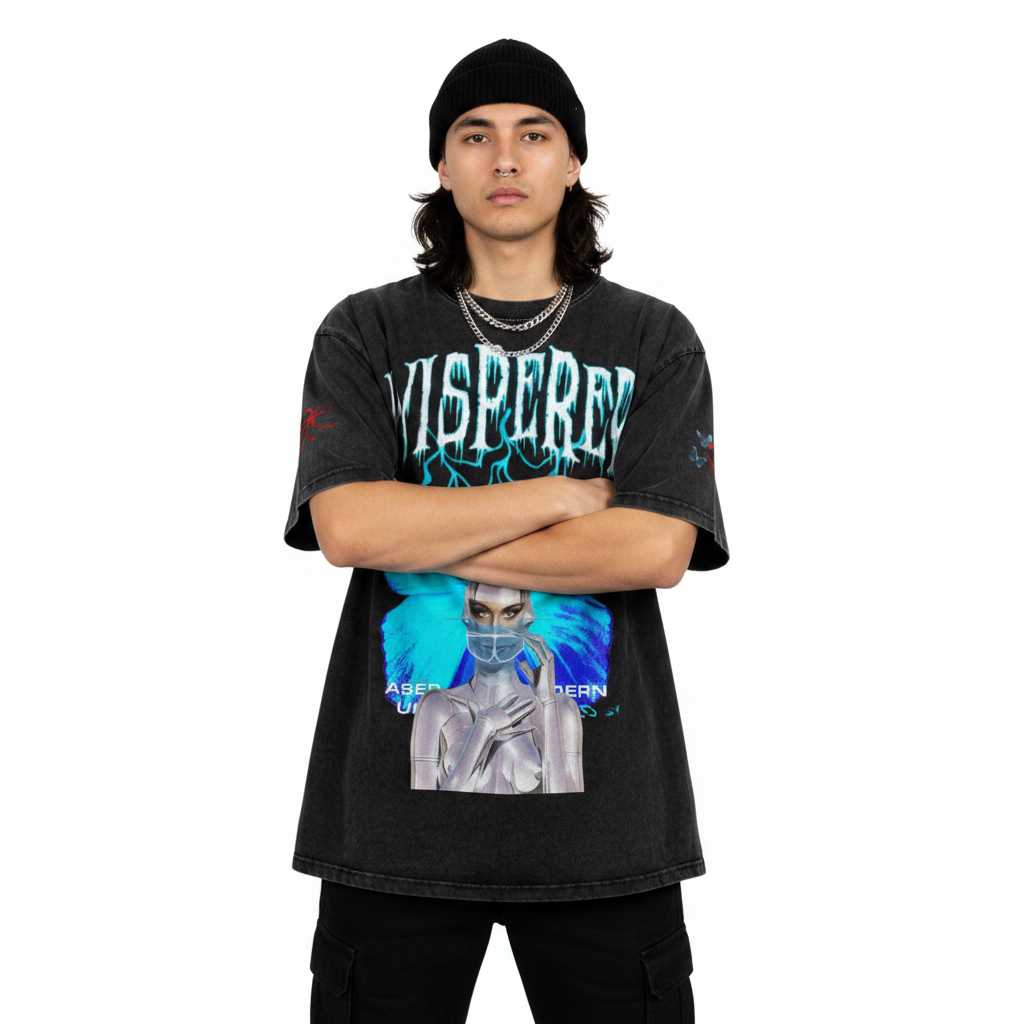 "Whisperer" Oversized Washed T-Shirt