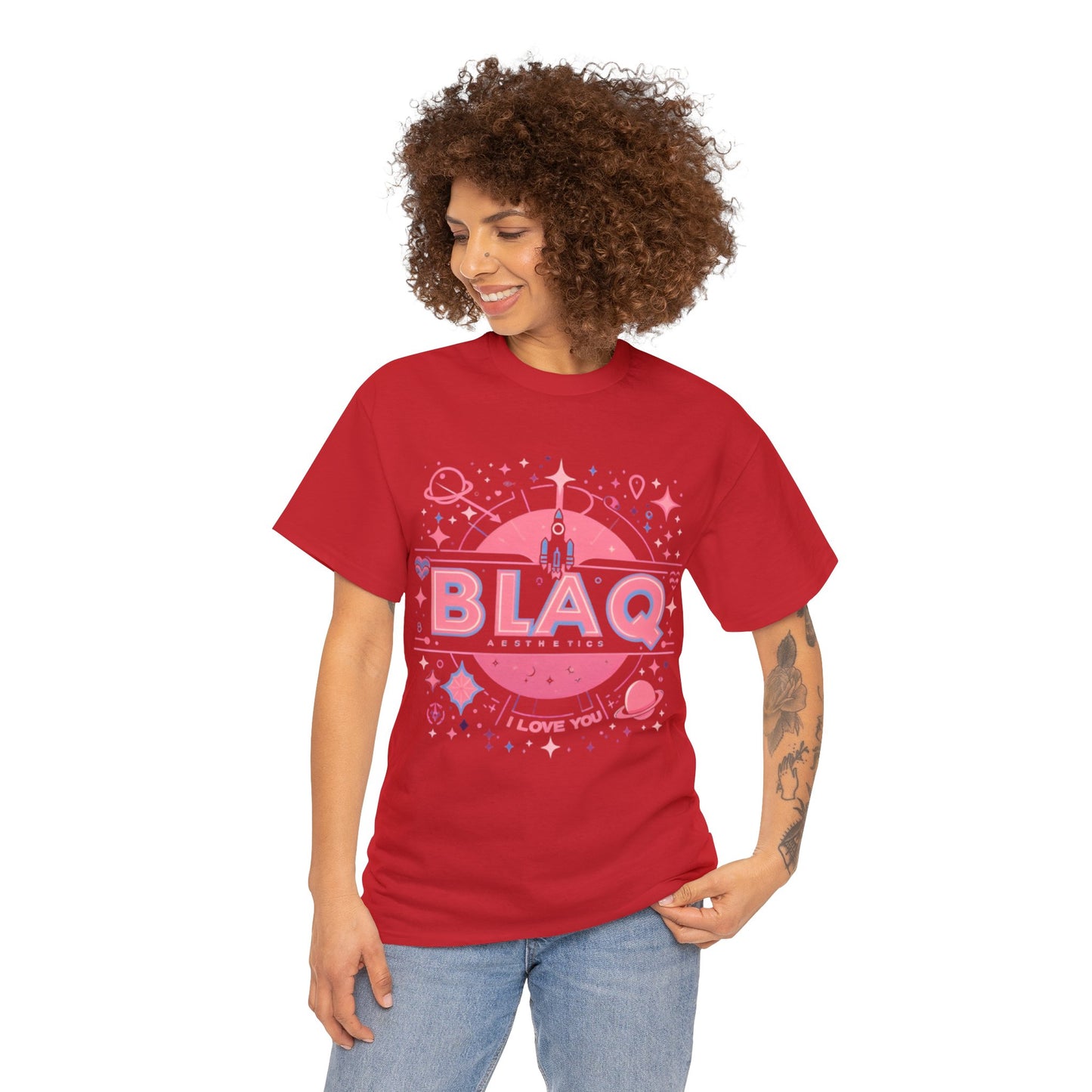 BLAQ space “I love you” Tee Blaq Aesthetics