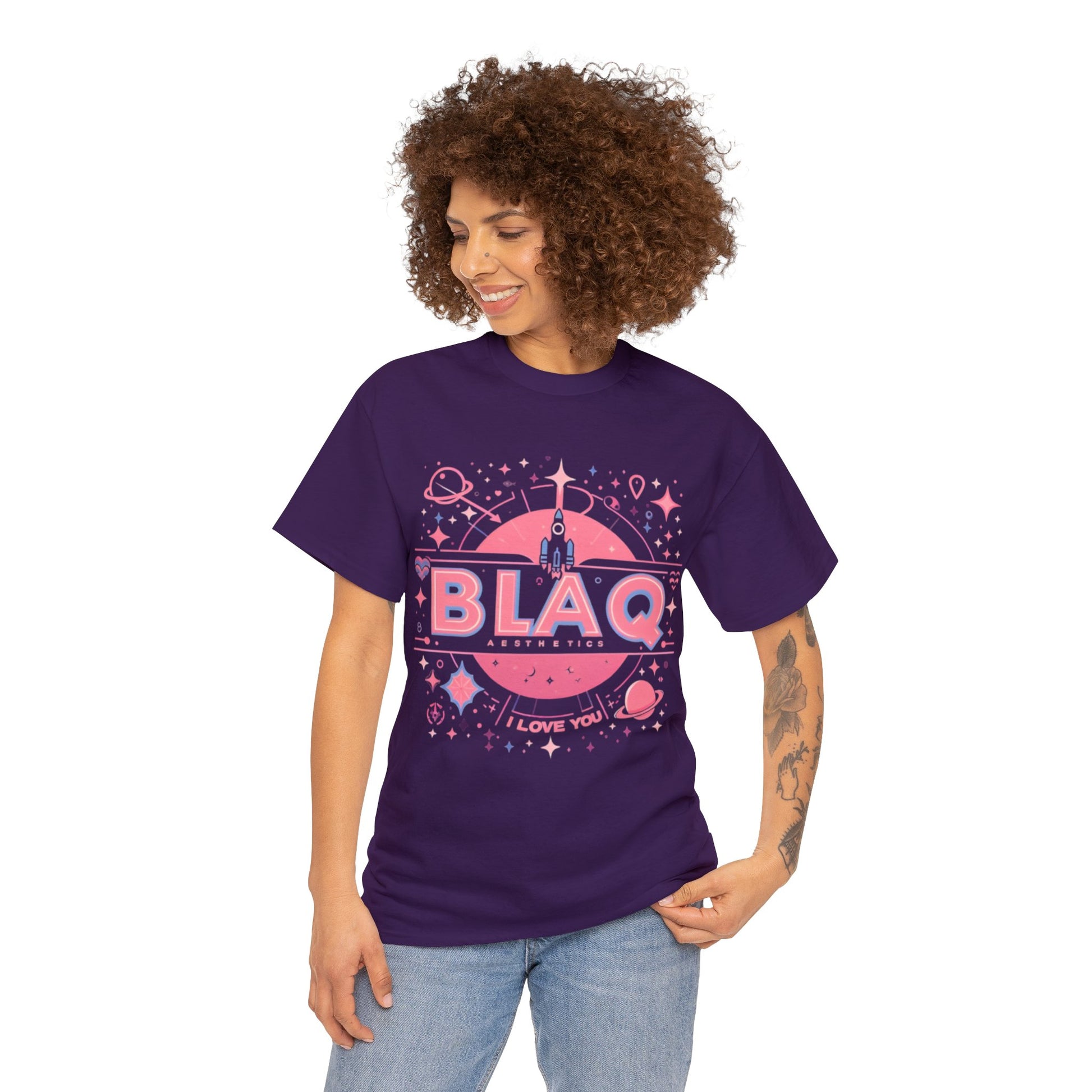 BLAQ space “I love you” Tee Blaq Aesthetics