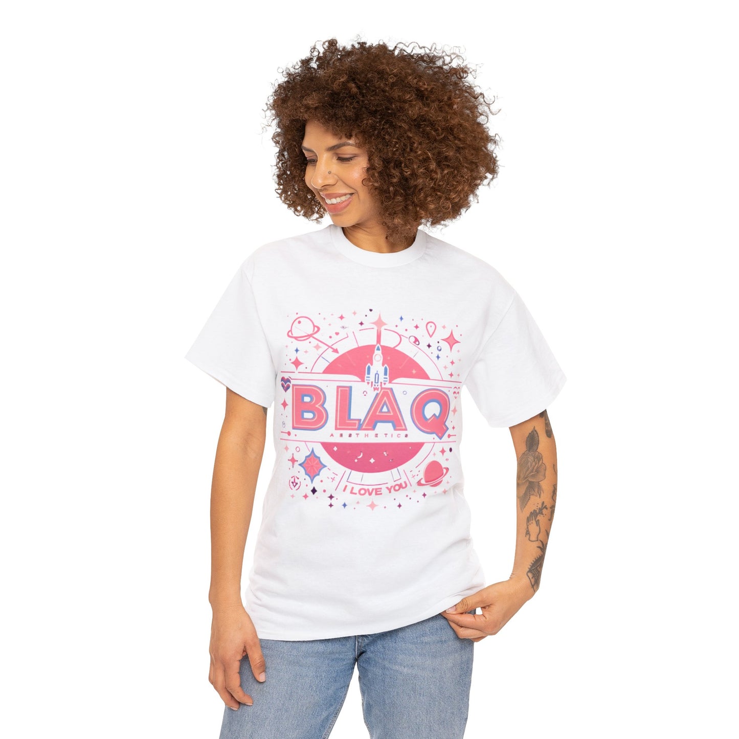 BLAQ space “I love you” Tee Blaq Aesthetics