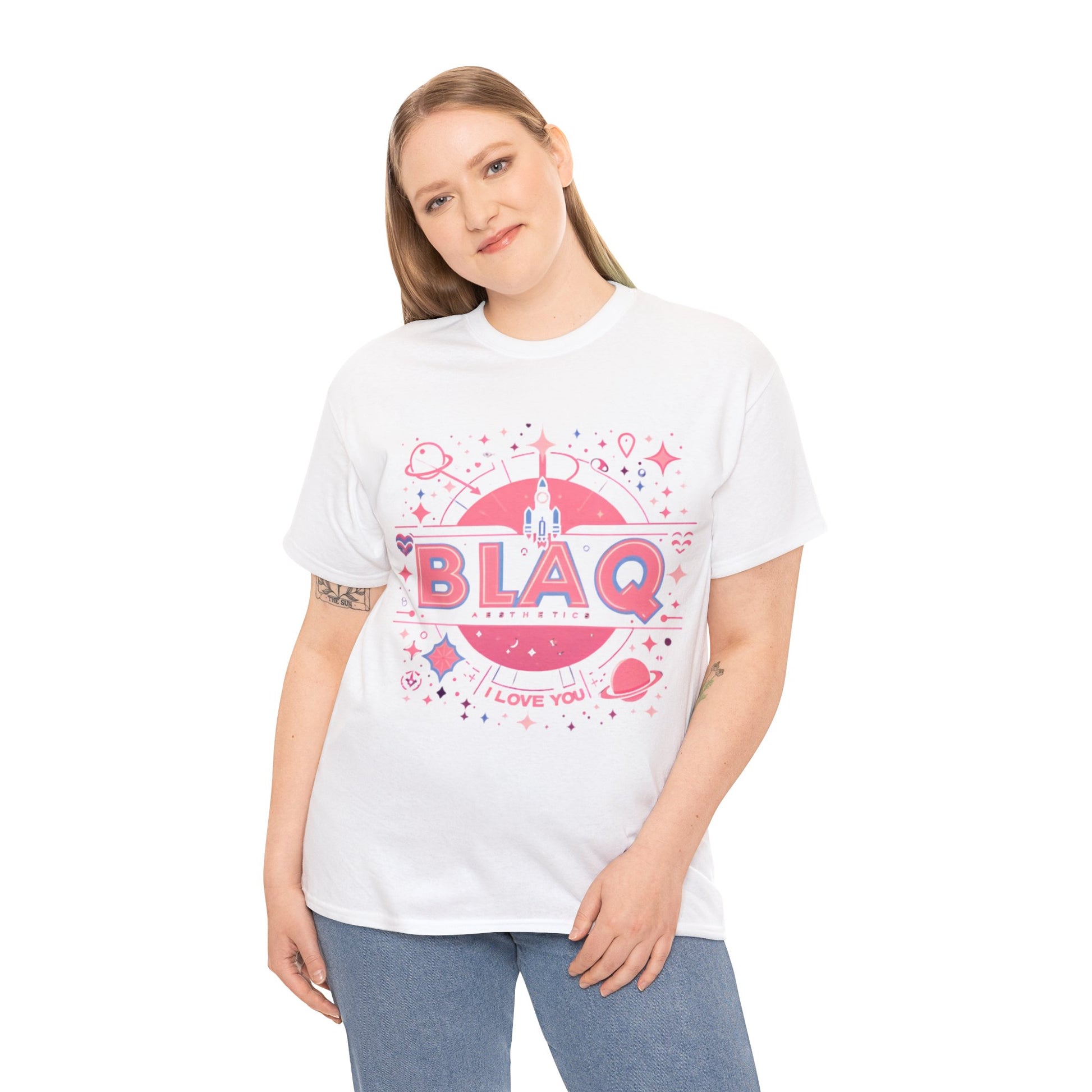 BLAQ space “I love you” Tee Blaq Aesthetics