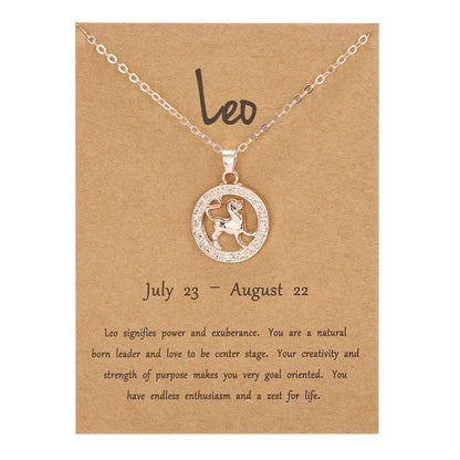 Constellation Rose Gold Animal Necklace Blaq Aesthetics