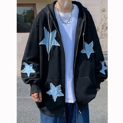 Y2k Star Patch Hoodie