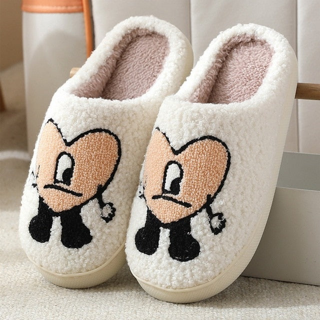 Love Heart Fluffy Slippers - Blaq Aesthetics