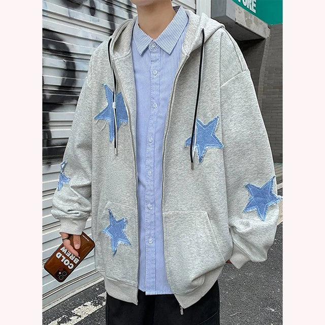 Y2k Star Patch Hoodie