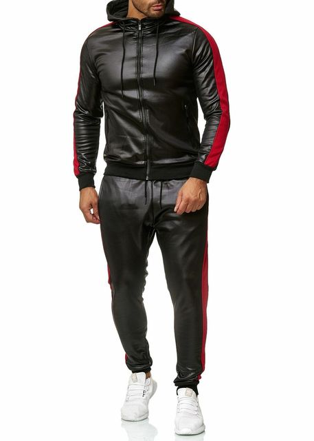 Sweat Suit Hooded Jacket Pants Set Blaq Aesthetics