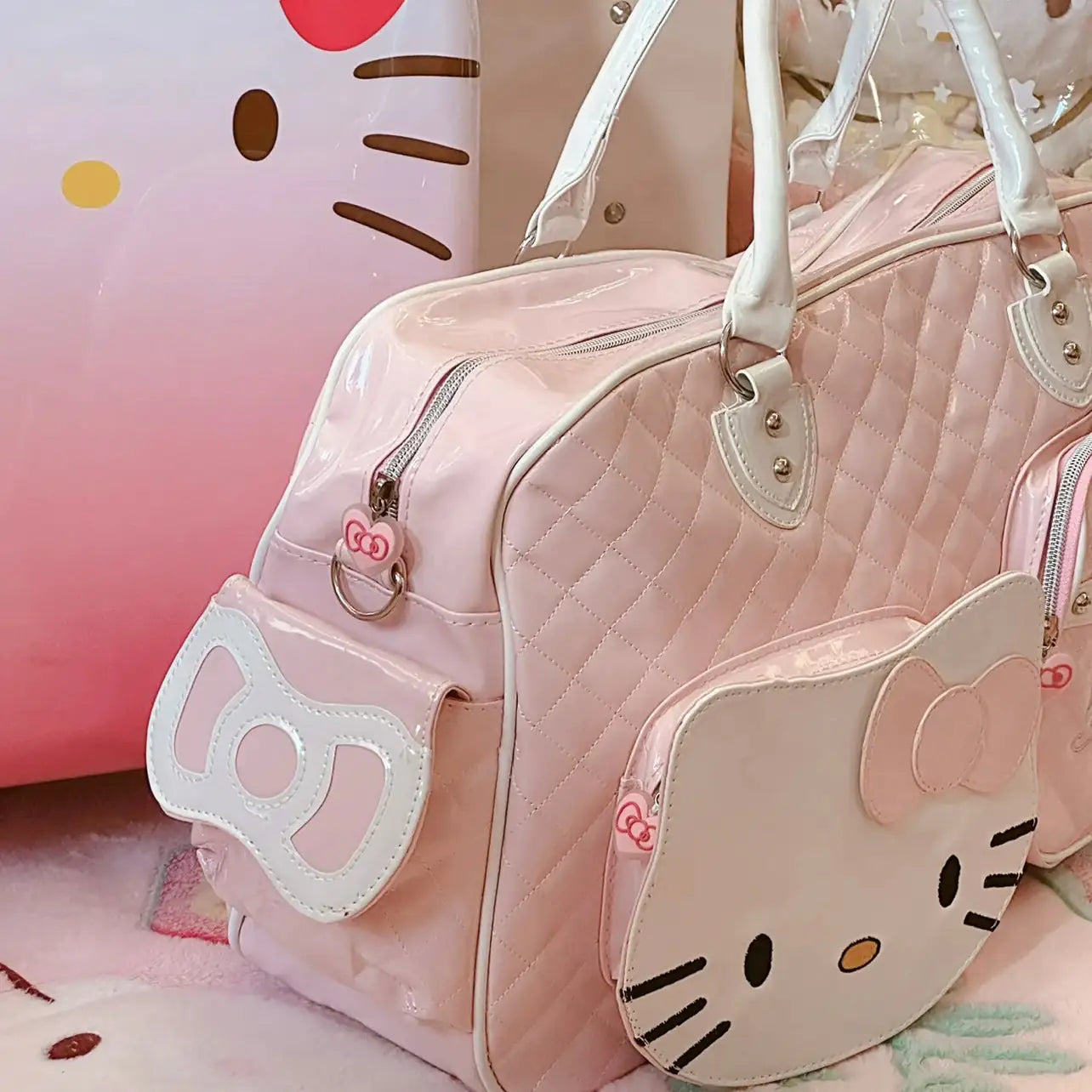 Y2K Kitty Travel Handbag