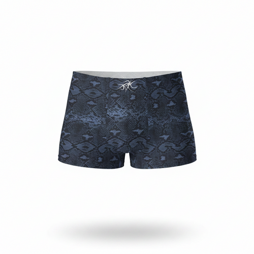Blue Snakeskin Boxer Briefs