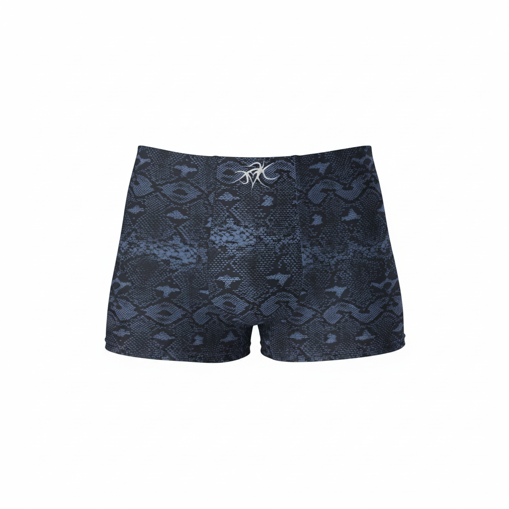 Blue Snakeskin Boxer Briefs