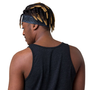 Blue Snakeskin Headband