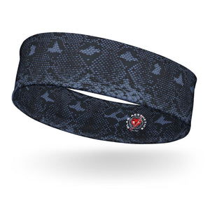 Blue Snakeskin Headband