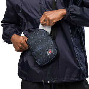 Blue Snakeskin crossbody bag