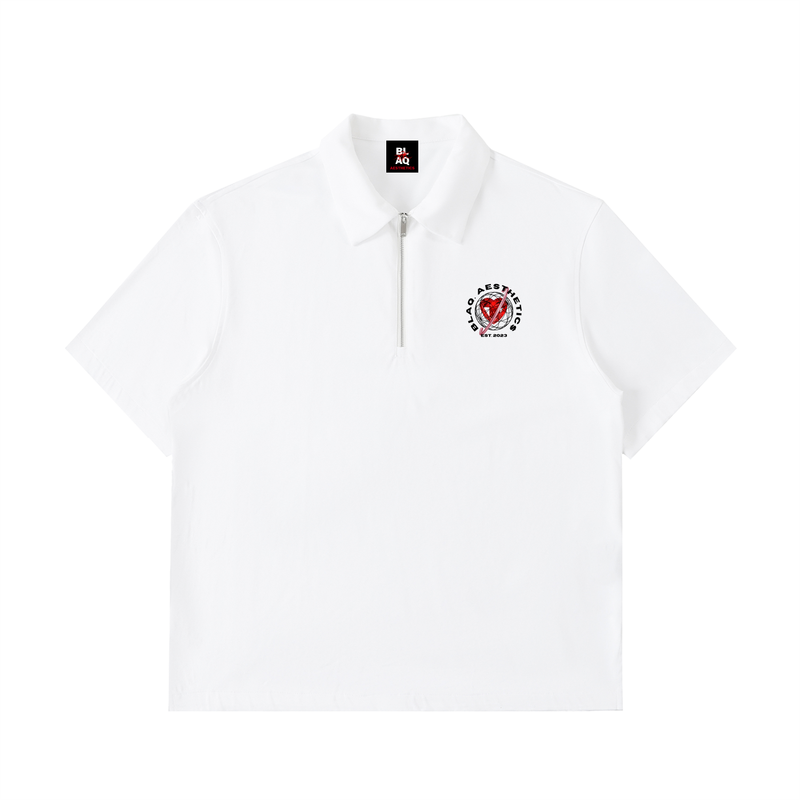 TOP,TOPS,UNISEX,HALF ZIP,POLO