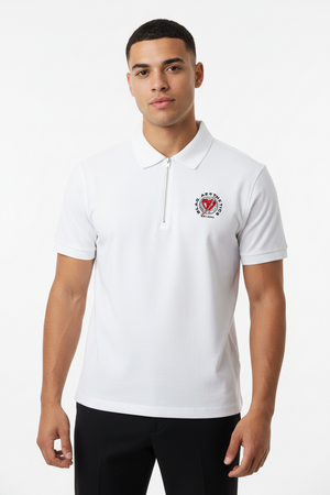 "BLAQ" Half-Zip Polo Shirt