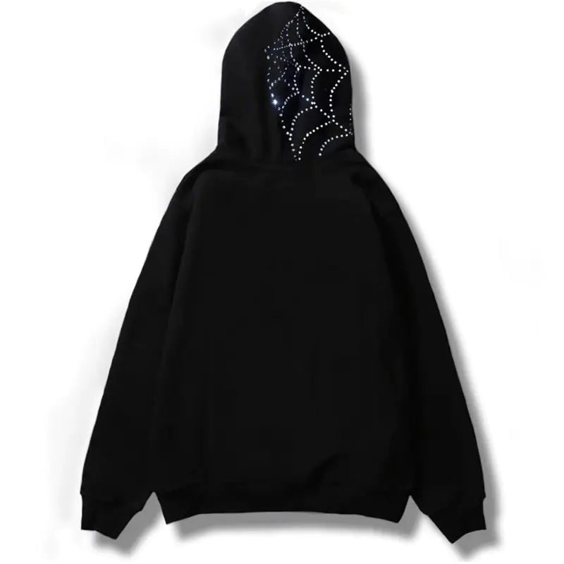 Y2K Rhinestone Autumn Goth Hoodie