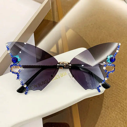 Luxury Diamond Butterfly Sunglasses