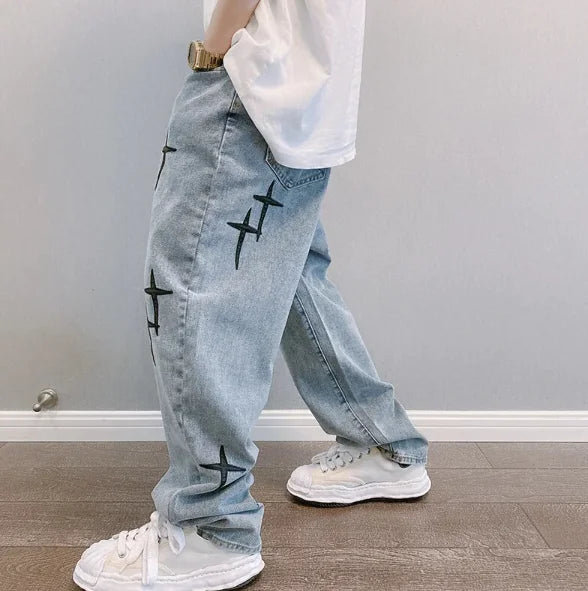 Baggy Wide Leg Cargo Jeans - Blaq Aesthetics