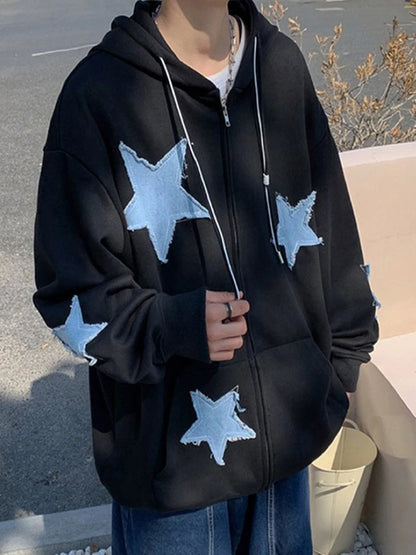 Y2k Star Patch Hoodie