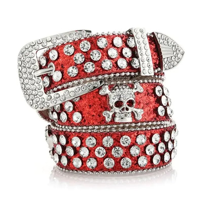 Skull Buckle Y2k Belts