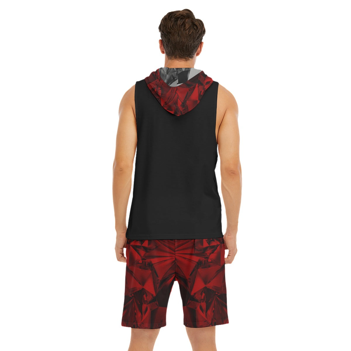 All-Over Print Men's Sleeveless Vest And Shorts Set Blaq Aesthetics