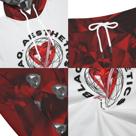 BA Original Red Diamond Sleeveless Vest And Shorts Set Blaq Aesthetics