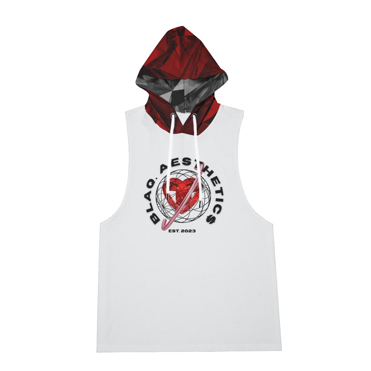 BA Original Red Diamond Sleeveless Vest And Shorts Set Blaq Aesthetics