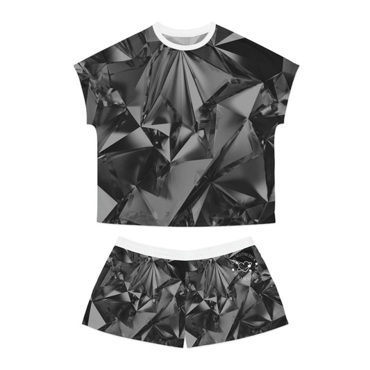 Black Diamond Short Pajama Set Blaq Aesthetics