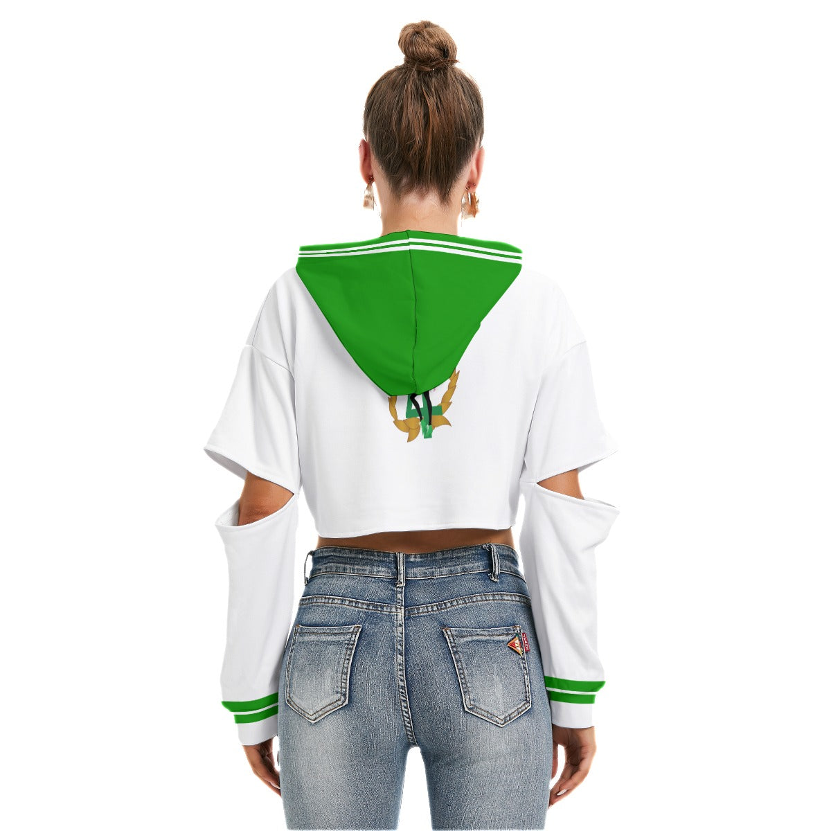 Green Sailor Hollow sleeve Hoodie Blaq Aesthetics