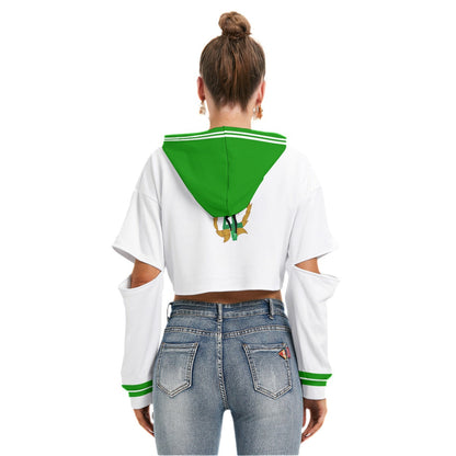 Green Sailor Hollow sleeve Hoodie Blaq Aesthetics