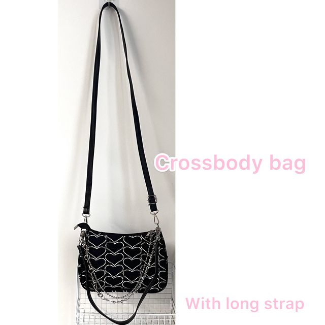 Heart Pattern Shoulder Bag - Blaq Aesthetics