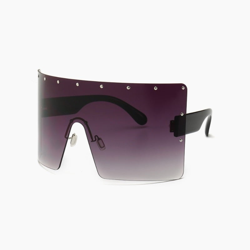 Oversize Rimless Designer Shades Blaq Aesthetics