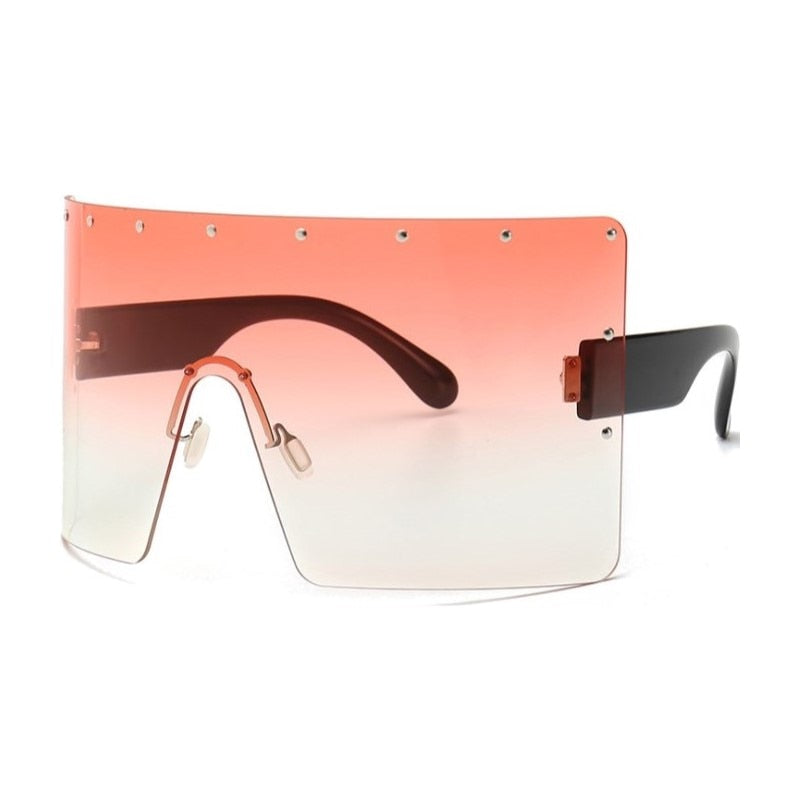 Oversize Rimless Designer Shades Blaq Aesthetics