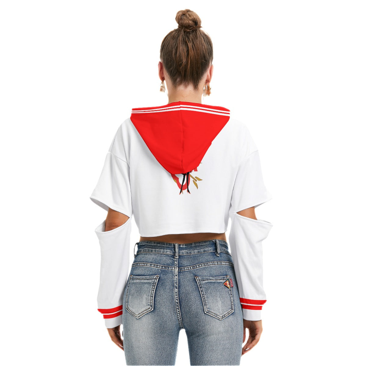 Red Sailor Hollow sleeve Hoodie Blaq Aesthetics