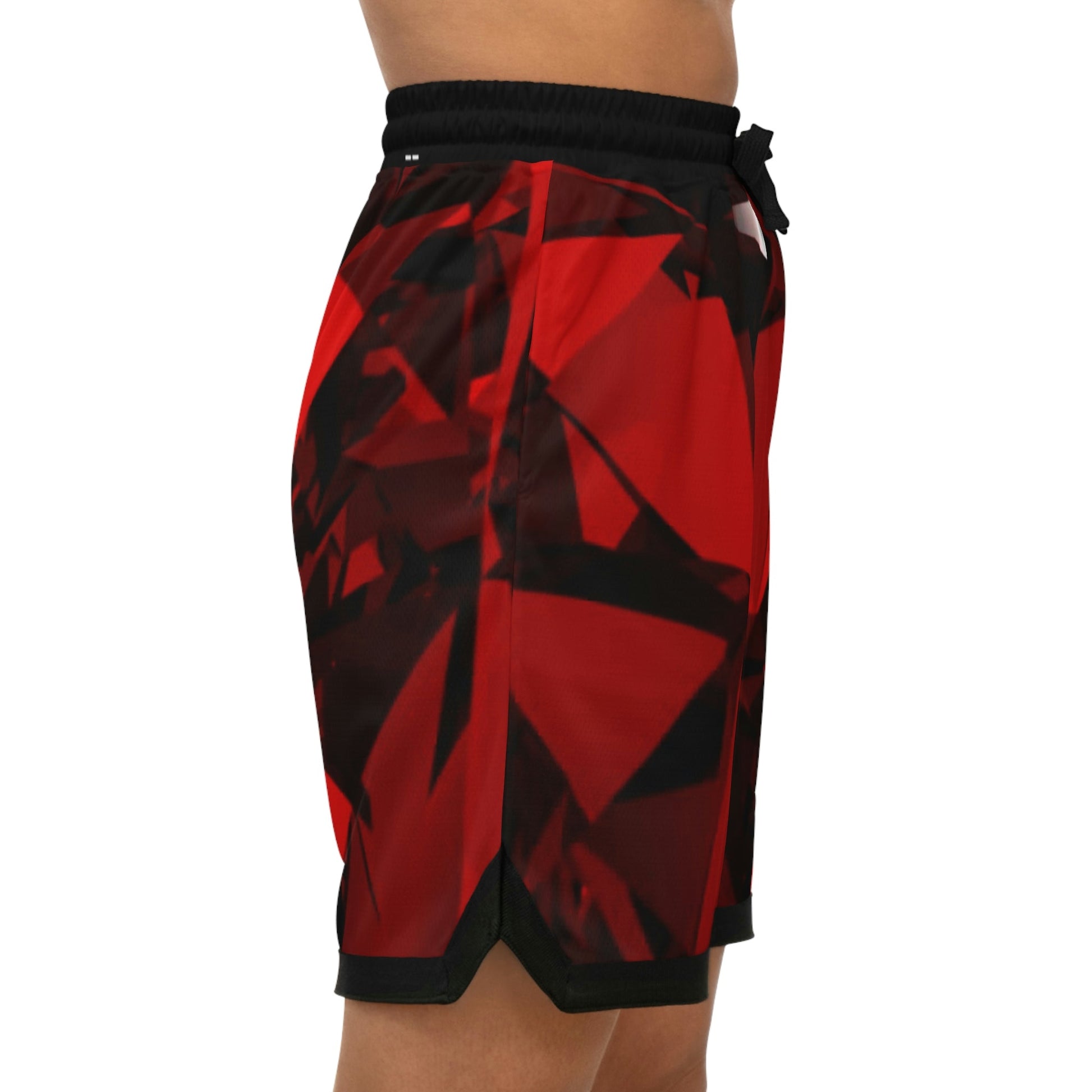 Ruby Red Basketball Shorts Blaq Aesthetics