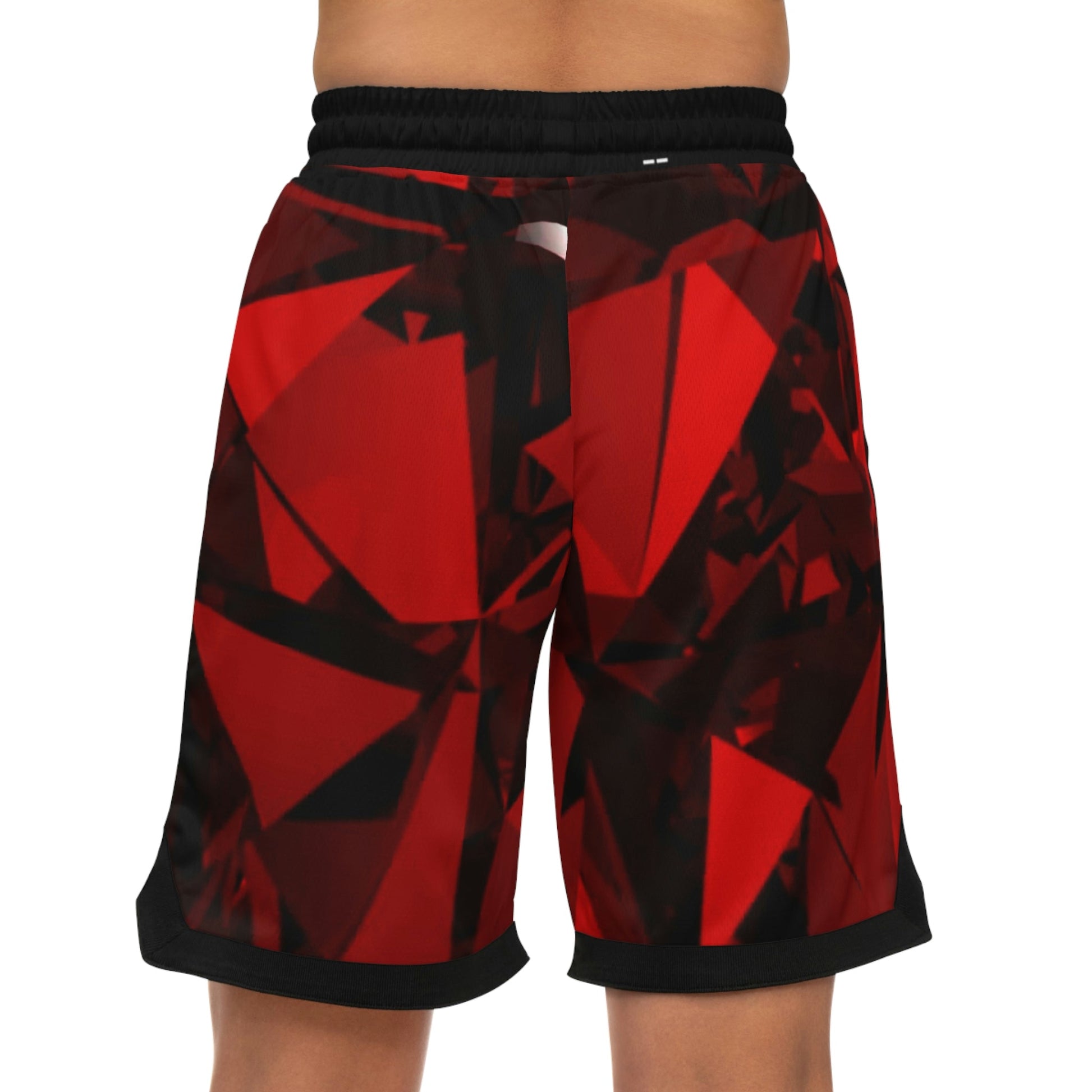 Ruby Red Basketball Shorts Blaq Aesthetics