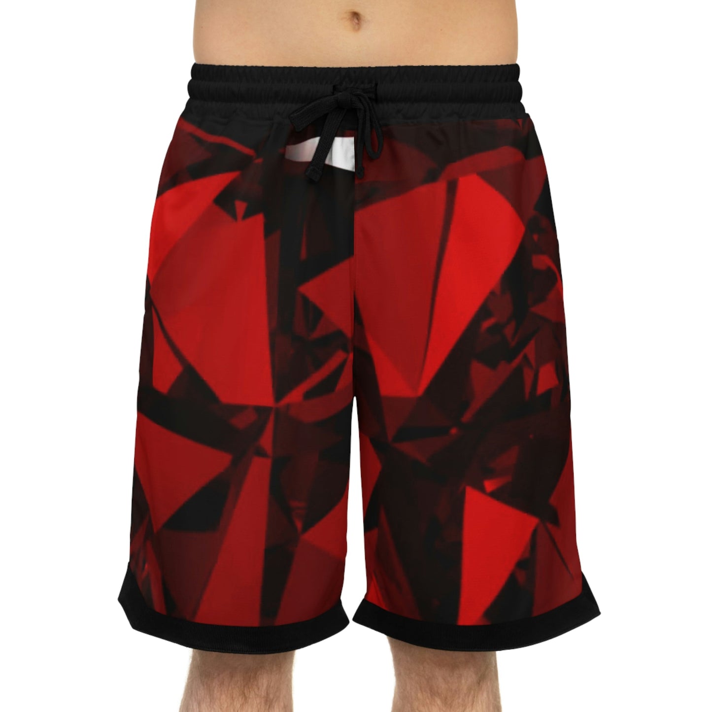 Ruby Red Basketball Shorts Blaq Aesthetics