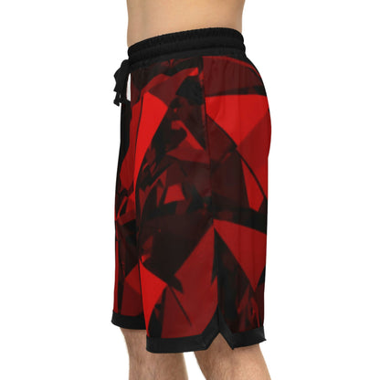 Ruby Red Basketball Shorts Blaq Aesthetics