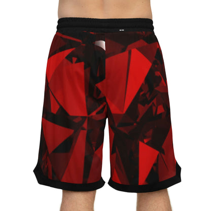 Ruby Red Basketball Shorts Blaq Aesthetics