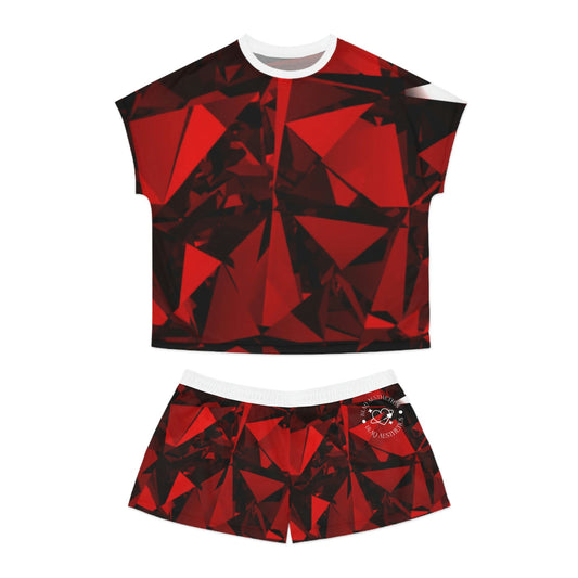 Ruby Red Short Pajama Set Blaq Aesthetics