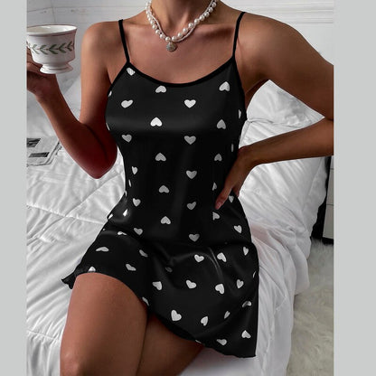 Sexy Silk Thin Halter Nightdress - Blaq Aesthetics