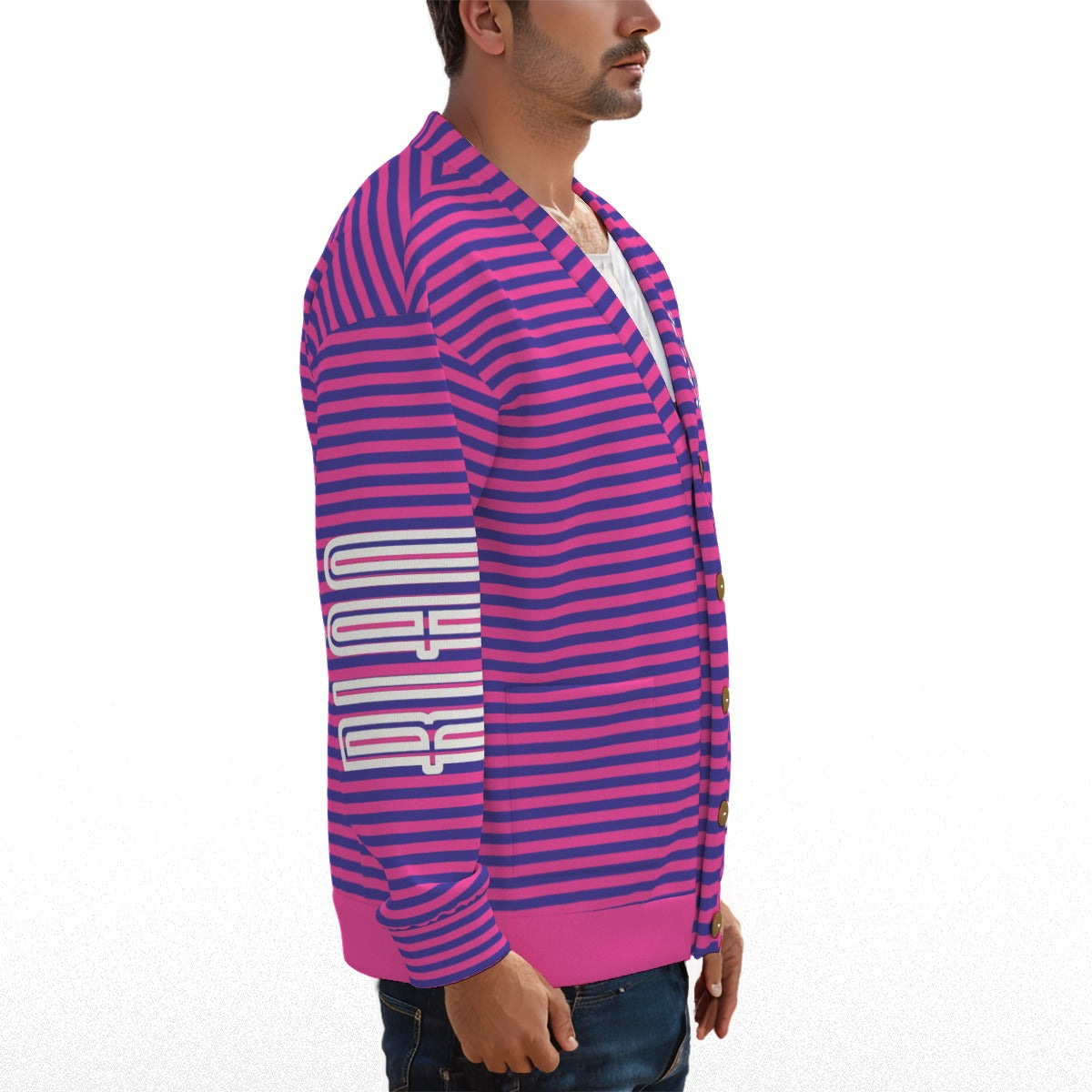 Striped Cardigan - Blaq Aesthetics