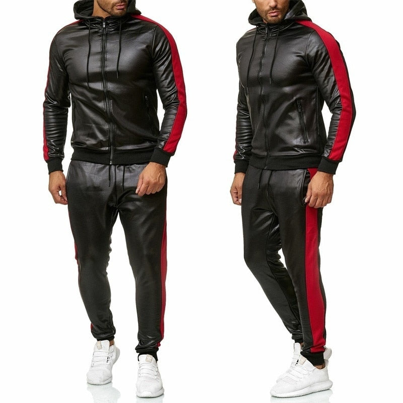 Sweat Suit Hooded Jacket Pants Set Blaq Aesthetics