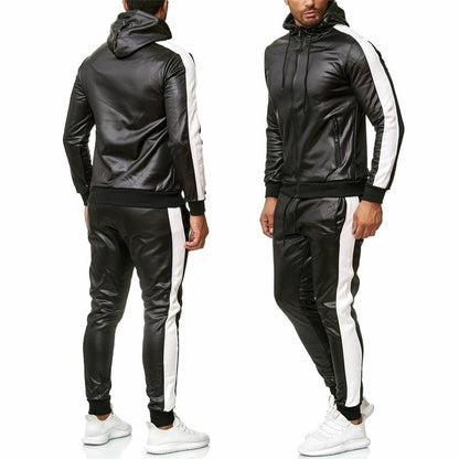 Sweat Suit Hooded Jacket Pants Set Blaq Aesthetics