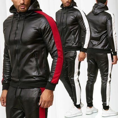 Sweat Suit Hooded Jacket Pants Set Blaq Aesthetics