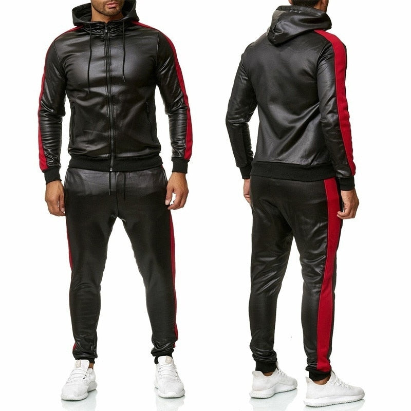 Sweat Suit Hooded Jacket Pants Set Blaq Aesthetics