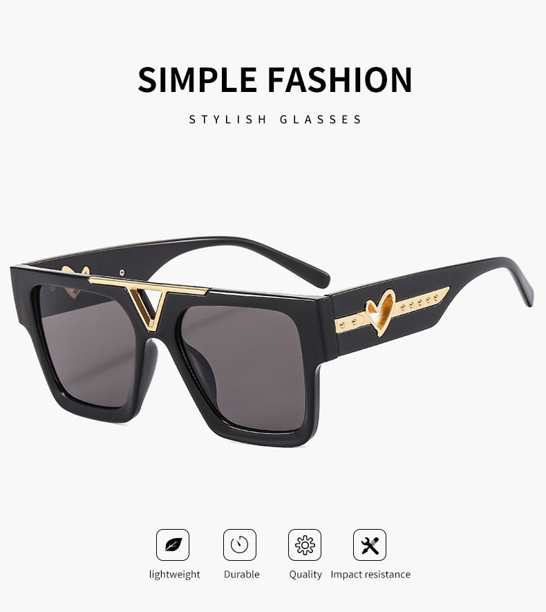 Unisex Heart Shades Blaq Aesthetics