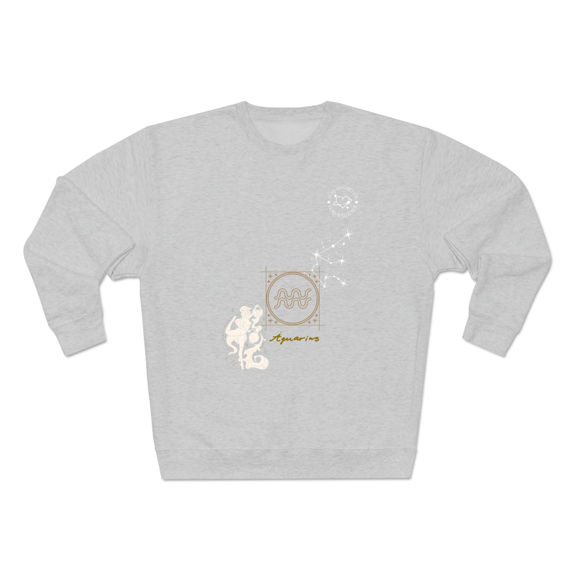 Unisex Premium Zodiac Crewneck Sweatshirt (Aquarius) Blaq Aesthetics