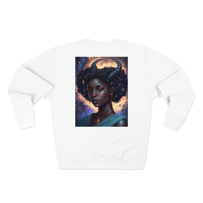 Unisex Premium Zodiac Crewneck Sweatshirt (Aries) Blaq Aesthetics