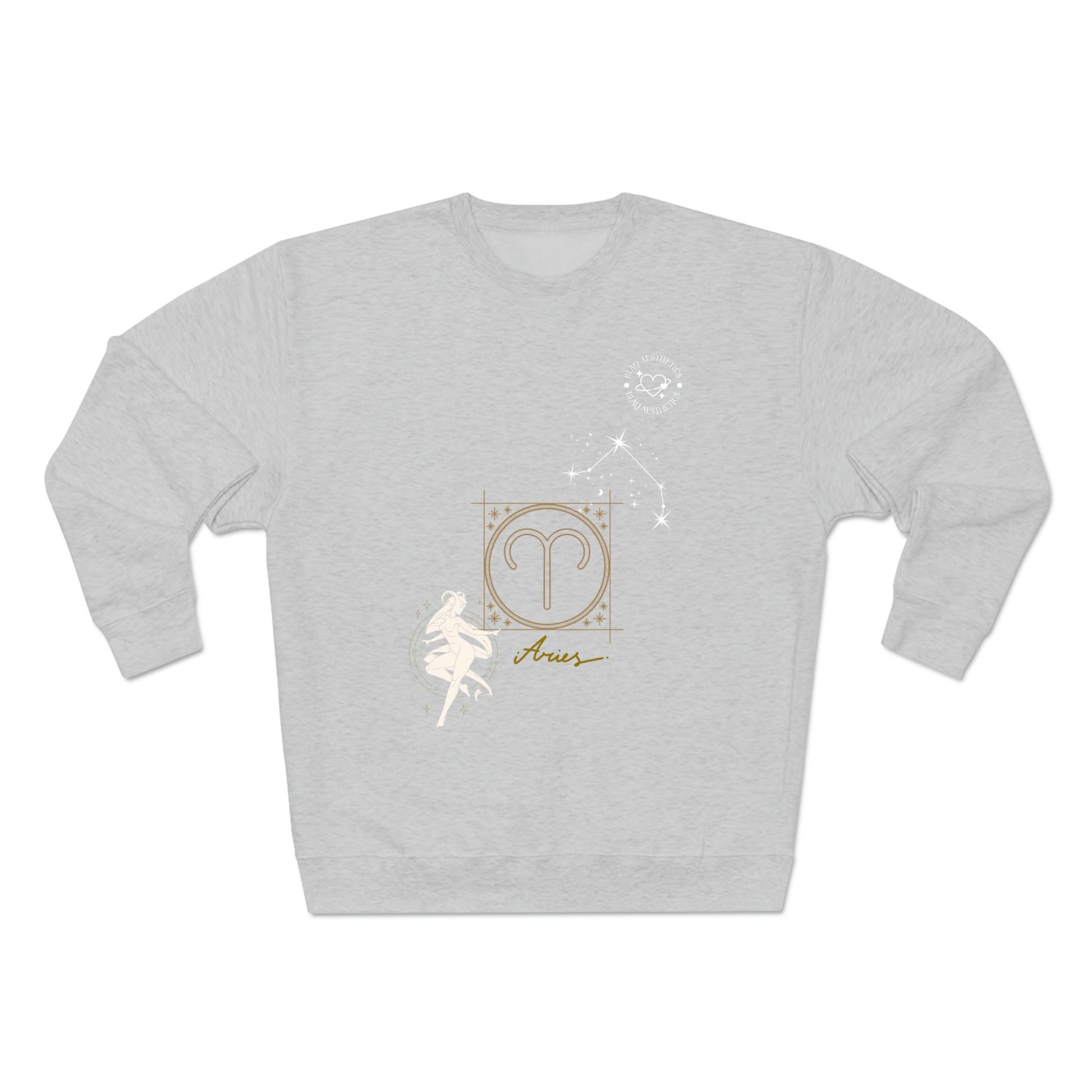 Unisex Premium Zodiac Crewneck Sweatshirt (Aries) Blaq Aesthetics